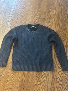 LOFT Women’s Crewneck Sweater in Charcoal Gray